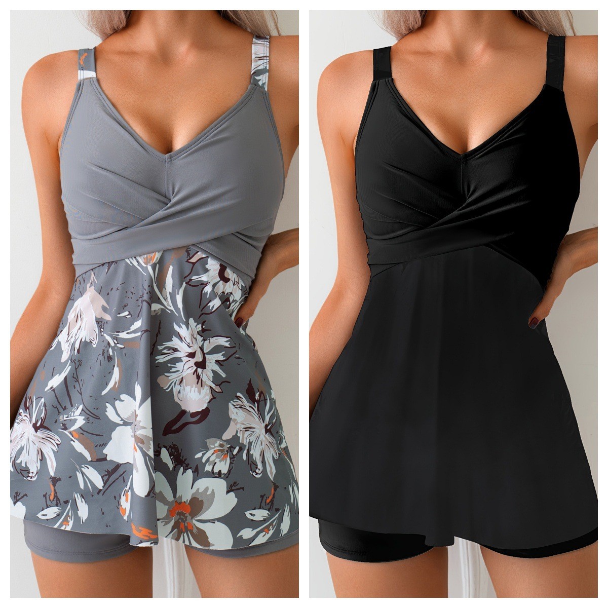 Tops - Женский купальник-танкини из двух частей: топ