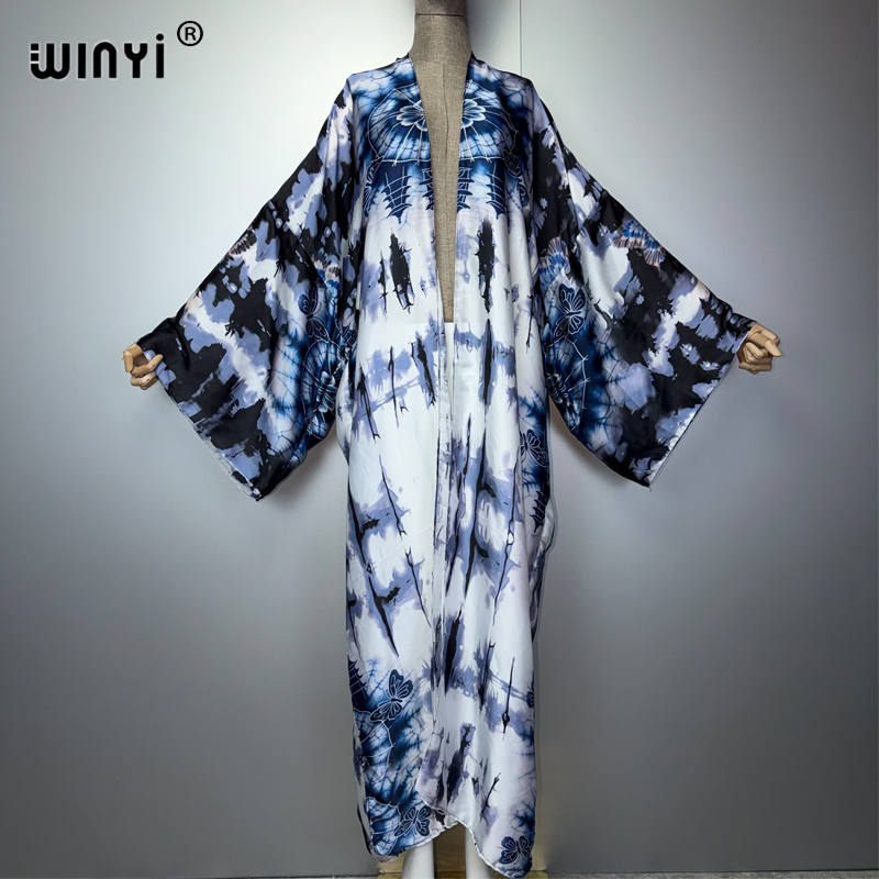 Boho Summer Beach Maxi Dress - WINYI 2026 Бохо-кимоно макси для пляжа,