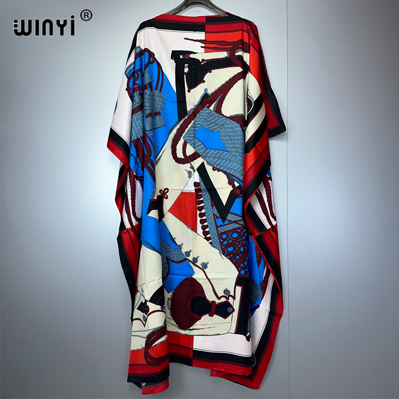 Boho Summer Beach Maxi Dress - WINYI летний кафтан в африканском стиле