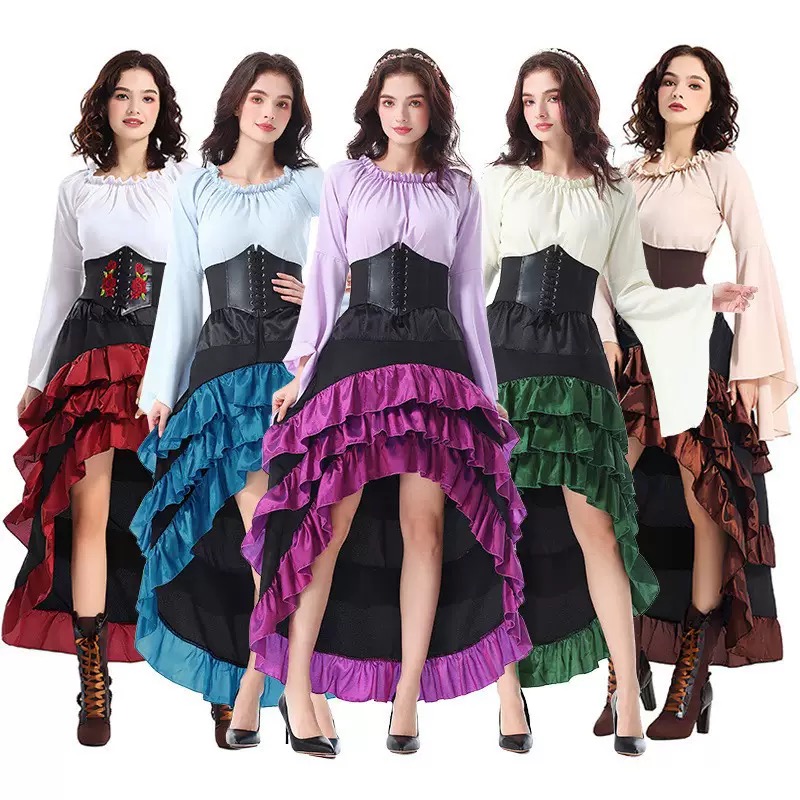 Skirts - Модное длинное платье на Хэллоуин с
