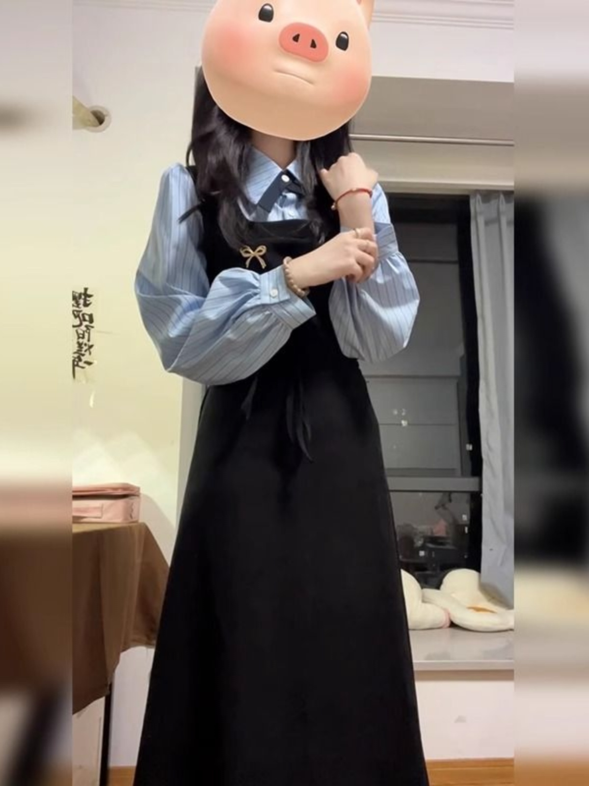 Элегантное черное платье-рубаш – обзор и цена Korean Style A Line Shirt Dress