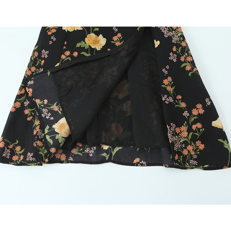 YENKYE винтажное платье на бре – обзор и цена French Vintage Floral Midi Dress