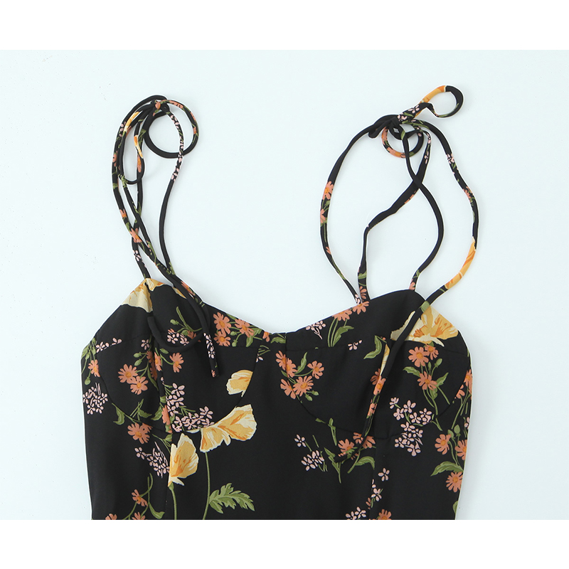 YENKYE винтажное платье на бре – обзор и цена French Vintage Floral Midi Dress