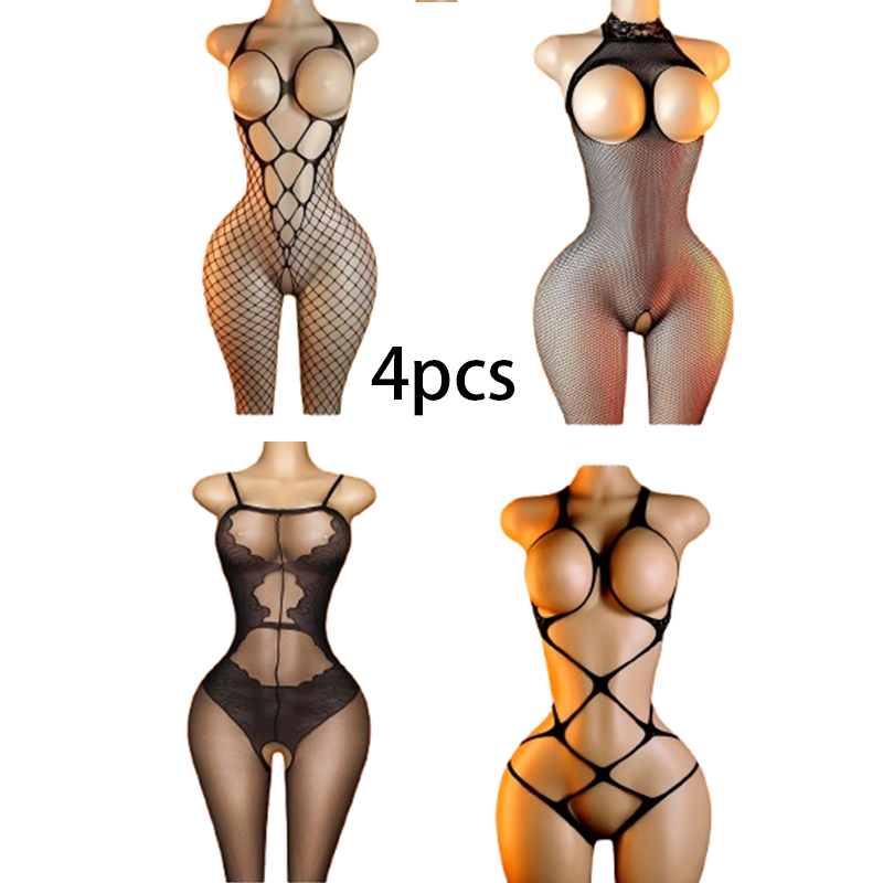 Комплект из 4 предметов: черно – обзор и цена Lingerie