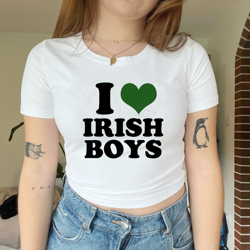 Женский укороченный топ в стил – обзор и цена Y2K Graphic Baby Tee Crop