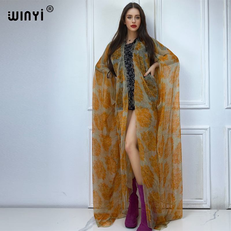 WINYI макси-кимоно, летний пер – обзор и цена Boho Summer Beach Maxi Dress