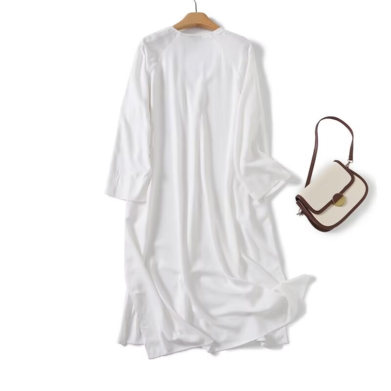 Длинная рубашка в марокканском – обзор и цена Casual Loose Linen Shirt Dress