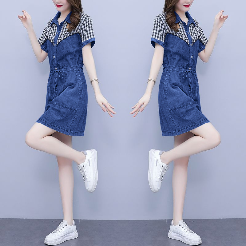 Новинка! Летнее женское платье – обзор и цена Korean Style A Line Shirt Dress